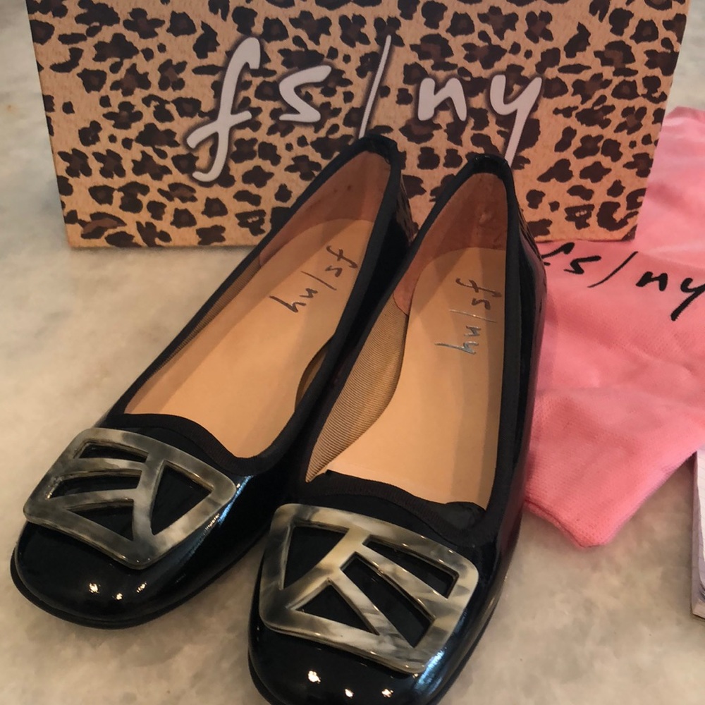 French Sole NY - Talisman Black Patent Size 7